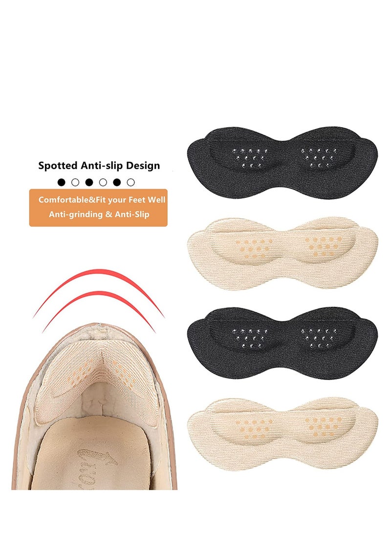 SYOSI Heel Grips, Grips Liner Cushion Pads for Loose Shoes, Protectors, Inserts Liners Women Men Shoes too Big Prevent Slipping and Blisters 4 Pairs - Image 4
