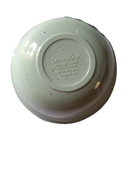 Servewell وعاء كاتوري/وعاء خضار دائري صغير من سيرفويل ميلامين 9.5 سم لون جرافل مينت - Image 4