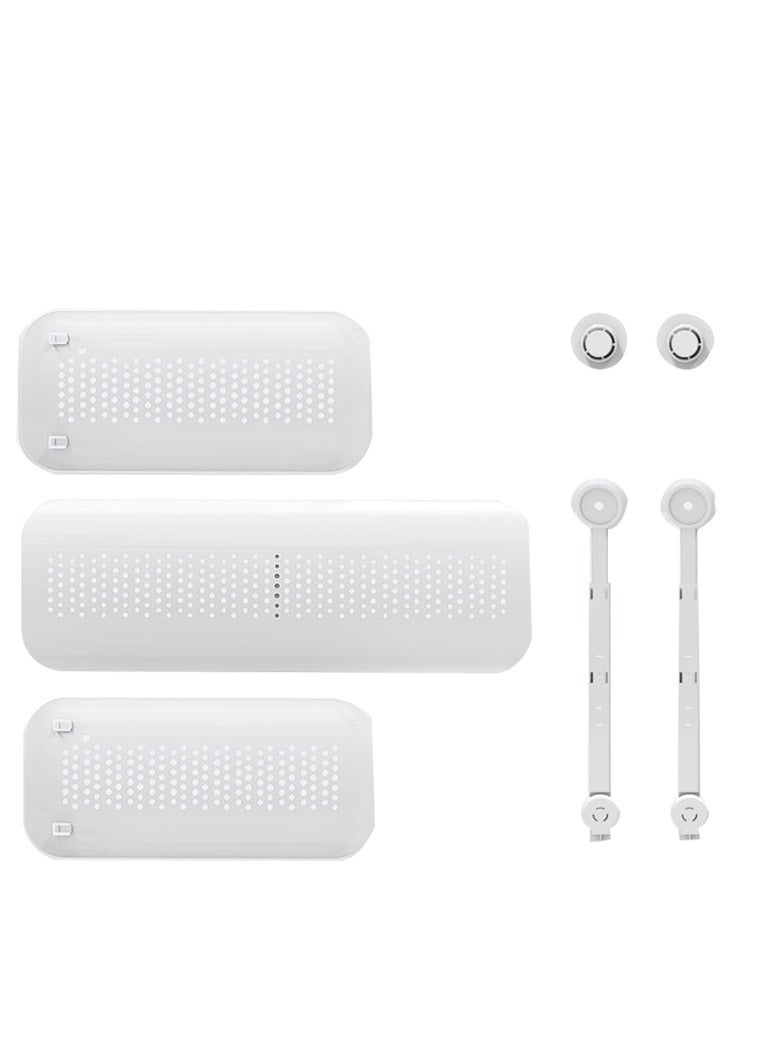 Split AC Air Flow Deflector Air Conditioner Deflector Retractable Flow Deflector Adjustable Punch-free Anti Direct Blowing Windshield for Home Office - Image 5