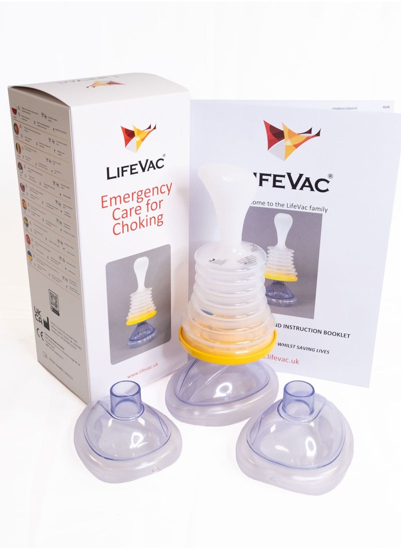 LifeVac - LifeVac - Choking Rescue Device Home Kit for Adult and Children First Aid Kit, Portable Choking Rescue Device, First Aid Choking Device - Image 1