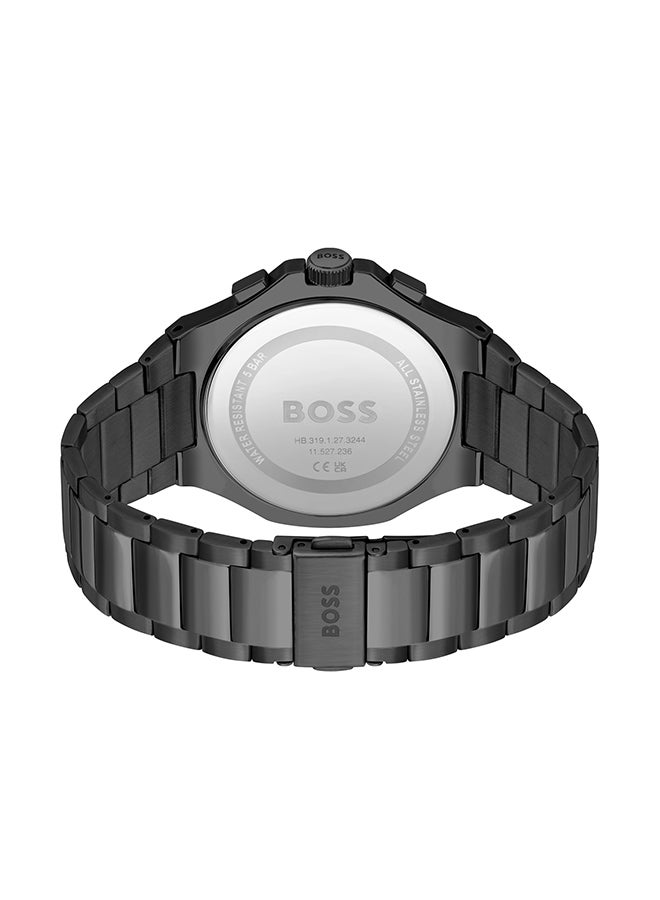 HUGO BOSS Men's Chronograph Tonneau Shape Stainless Steel Wrist Watch 1514088 - 45 Mm - Image 4