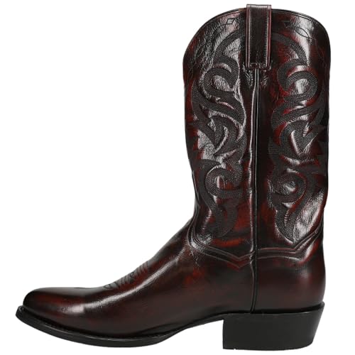Dan Post Mens Milwaukee Embroidered Round Toe Casual Boots Mid Calf - Red - Size 9.5 D_M - Image 3
