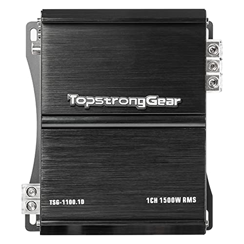 TOPSTRONGGEAR 1 Ohm 1500 Watts Class D Full Range Mono Block Amplifier, 1/2/4 Ohm Stable, Remote Subwoofer Control, Subwoofer Amplifiers - Image 1
