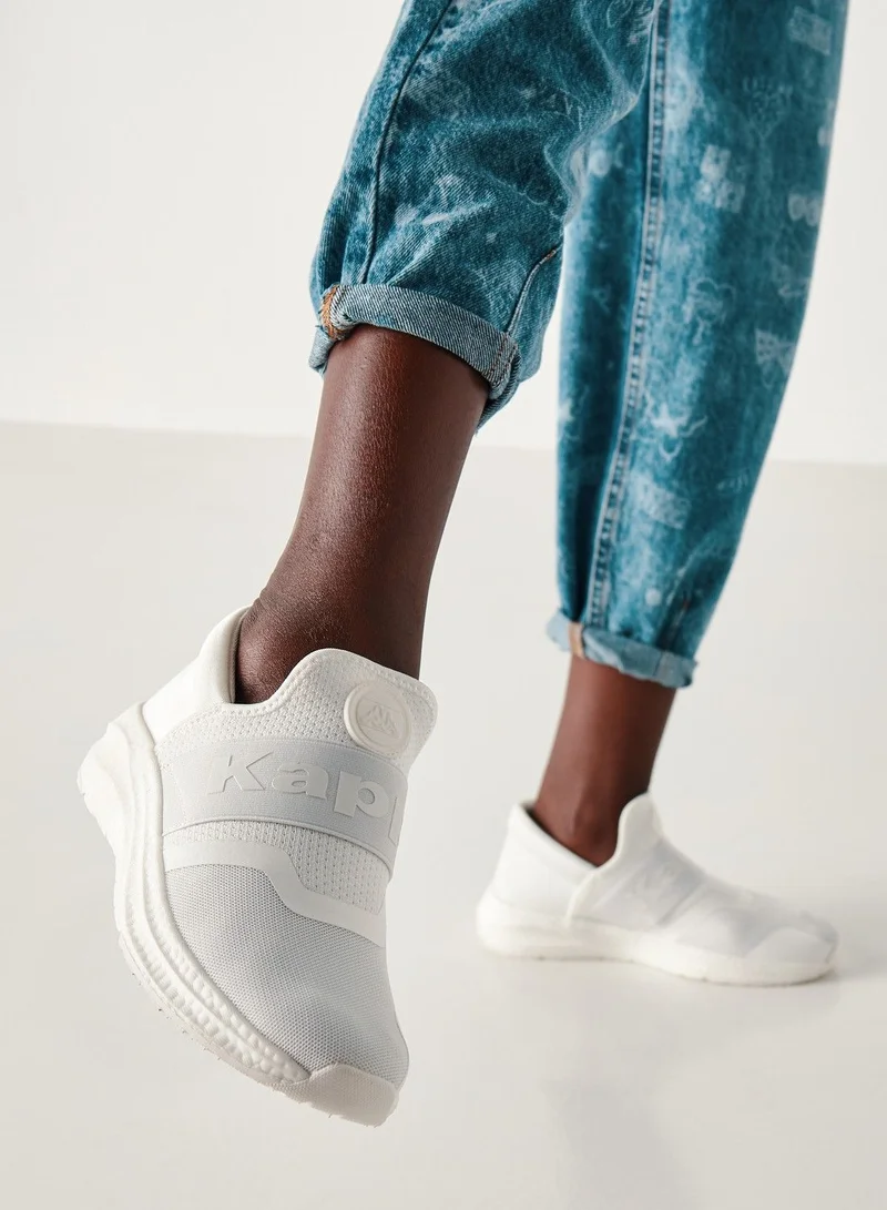 كابا Women's Textured Slip-On Sports Shoes White