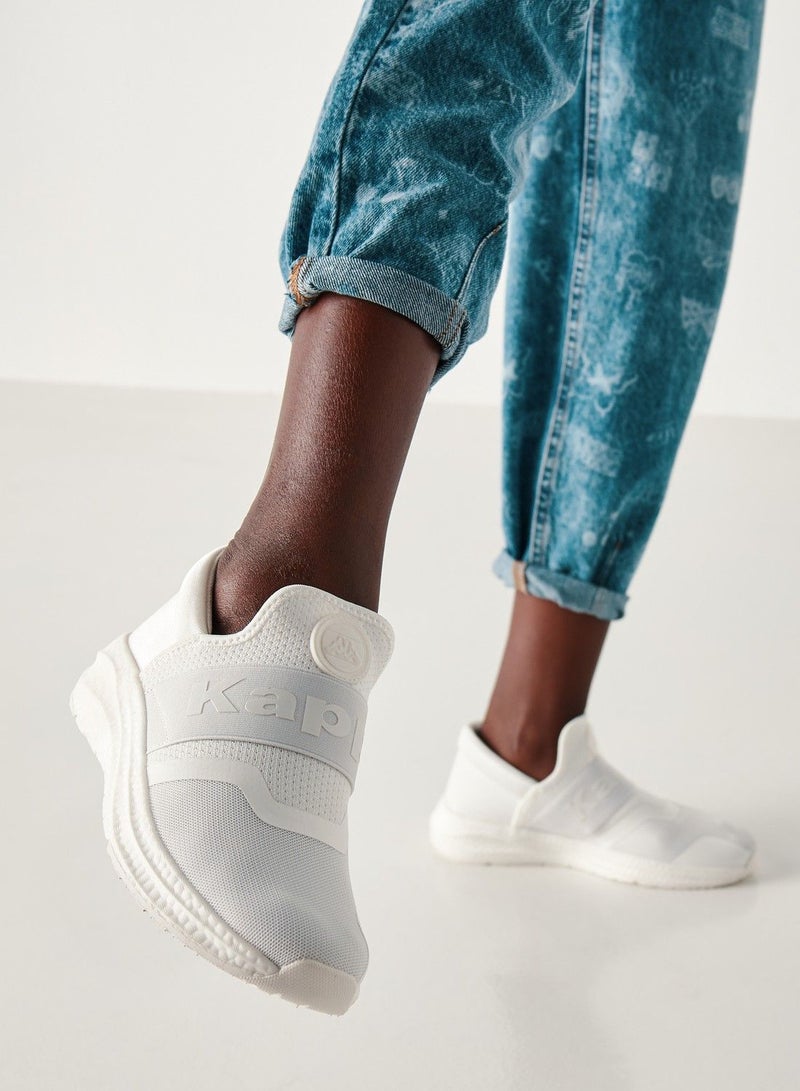Kappa Women's Textured Slip-On Sports Shoes White - Image 1