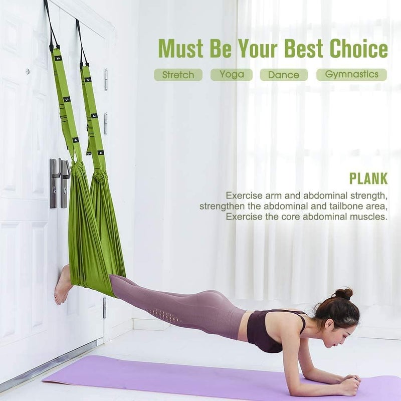 Xemz Yoga Fitness Stretching Strap, Adjustable Leg Stretcher Back Bend Assist Trainer, Improve Leg Waist Back Flexibility Home Gym Equipment for Rehab Pilates Ballet Cheerleading Splits Gymnastics - Image 5
