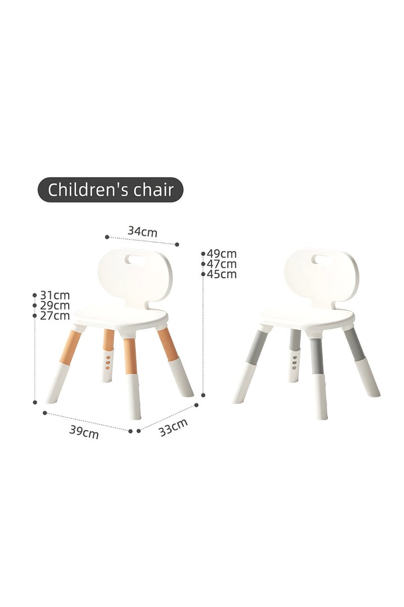 Marcolo Kids Table & Chair Adjustable Set – Kids’ Study, Play & Activity Desk – BPA-Free, Durable & Easy to Clean (79X53X48CM, Grey) - Image 2