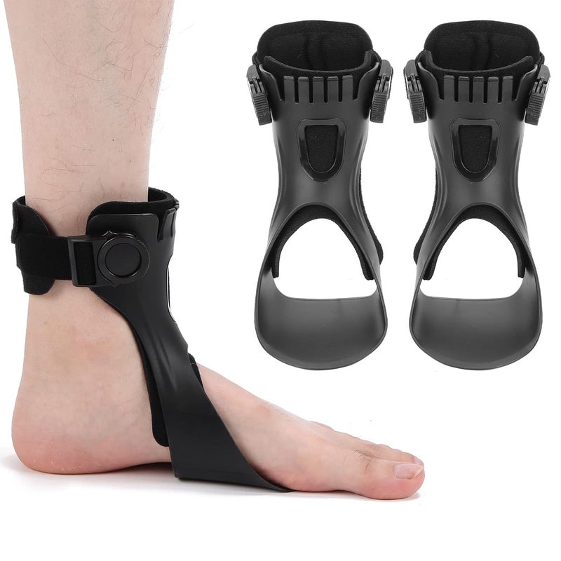 comfrt Drop Foot Brace, Soft AFO Foot-up Orthosis Light Balance Drop Foot Brace Foot Drop Orthosis Ankle Brace Support for Shoes Walking(XL-Left) - Image 1