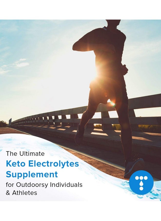 قطرات إلكتروليت Total Hydration Ketolyte Rapid Hydration (بدون نكهة) صديقة للكيتو بدون سعرات حرارية وبدون سكر، مكمل إلكتروليت طبيعي مع المغنيسيوم (39 وجبة)