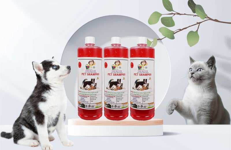SWACCH PET Shampoo (1 Litre) (Combo Pack of 3) Strawberry - Image 1