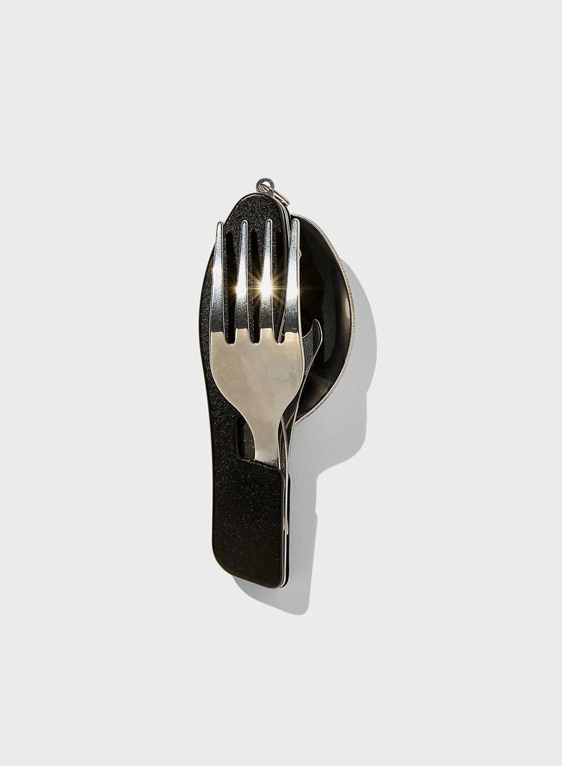 Typo Black Pocket Cutlery Set
