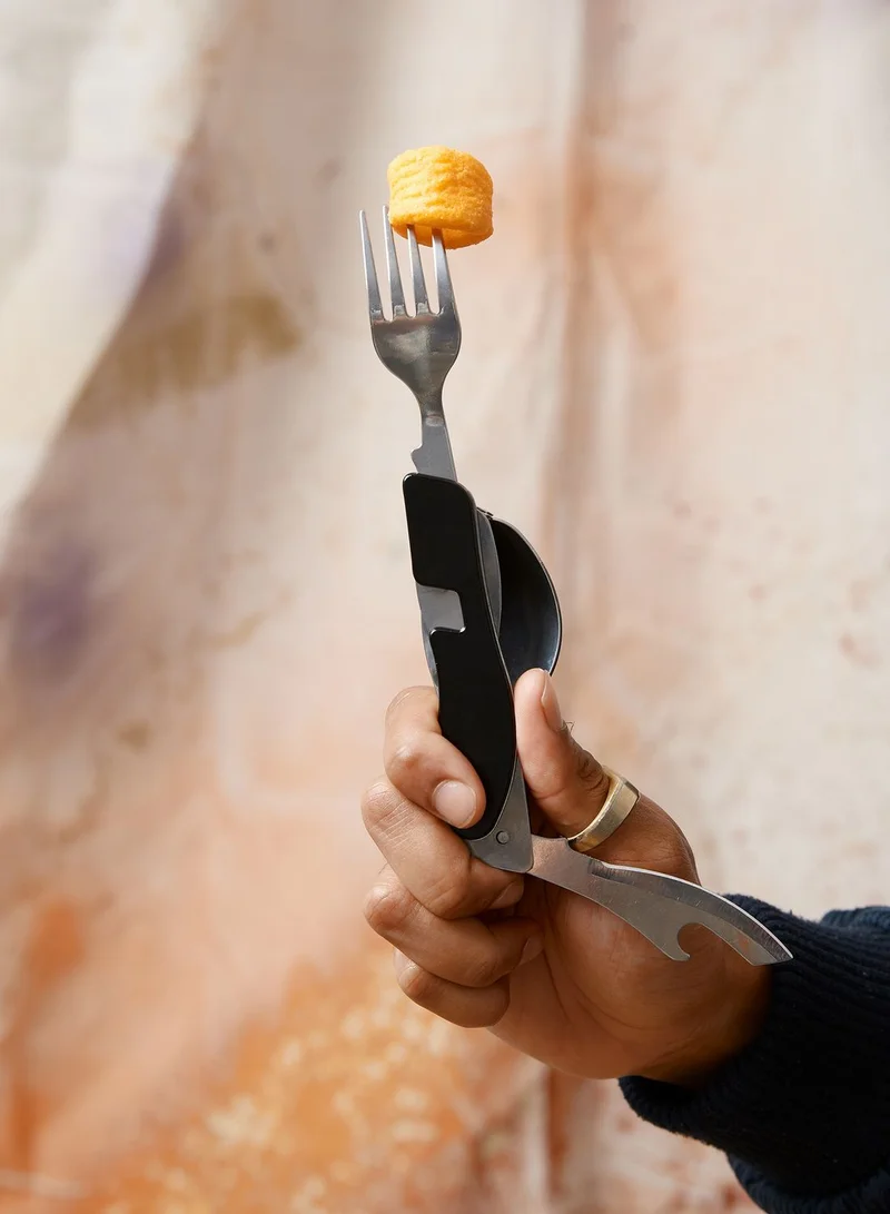 Typo Black Pocket Cutlery Set