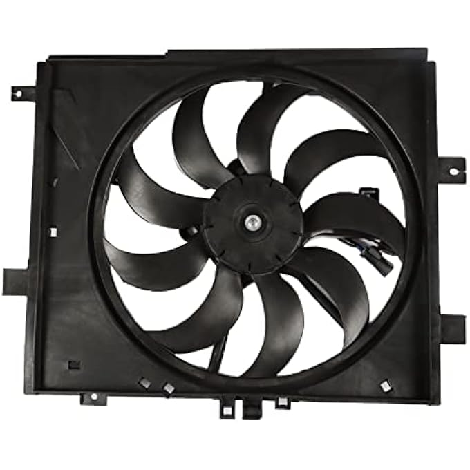 NI3115143 RADIATOR COOLING FAN ASSEMBLY REPLACEMENT FOR 2012 2013 2014 2015 2016 2017 2018 VERSA/VERSA NOTE 214819KK0A 214813AB3A - Image 2