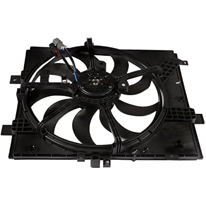 NI3115143 RADIATOR COOLING FAN ASSEMBLY REPLACEMENT FOR 2012 2013 2014 2015 2016 2017 2018 VERSA/VERSA NOTE 214819KK0A 214813AB3A - Image 3