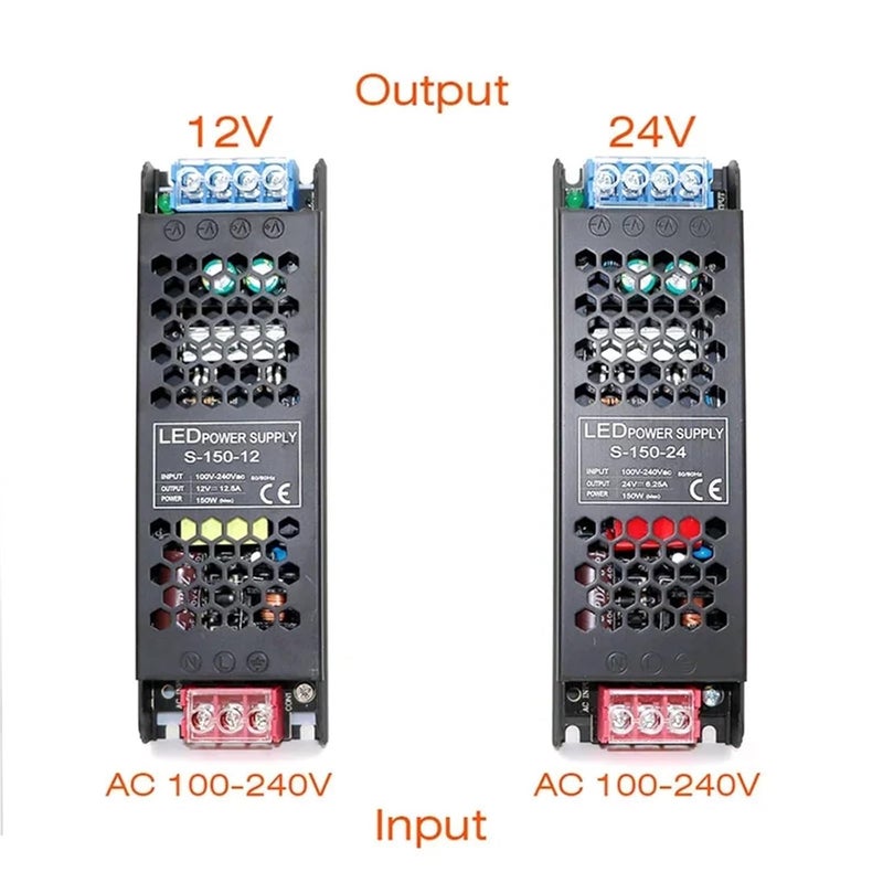 Ultra Thin LED Strip Power Supply Driver 48W 24V Constant Voltage DC 12V 24V 60W To 400W - Image 4