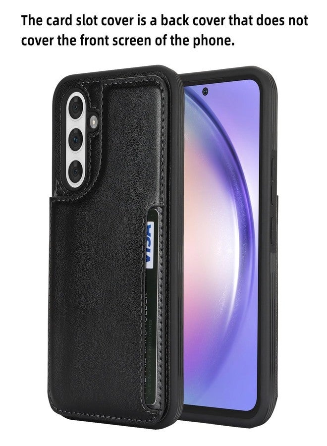 iCoverCase Compatible with Samsung Galaxy A54 5G Case with Card Holder, A54 5G Wallet Case for Women Men [RFID Blocking] PU Leather Protective Phone Case for A54 5G (Black) - Image 3