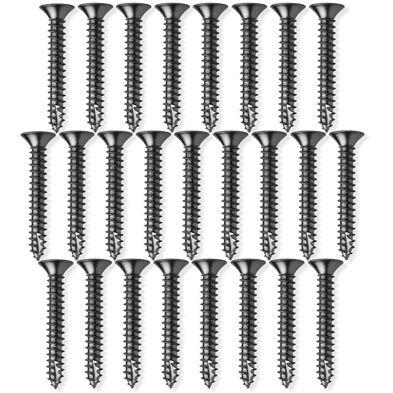 Cauldham Black Wood Screws #9 x 1-1/2 Inch for Door Hinges - 25 Pack - Image 3
