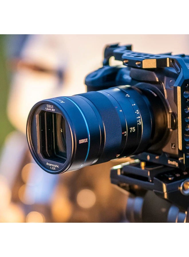 SIRUI 75mm Anamorphic Lens F1.8 1.33X APS-C (E Mount) - Image 2