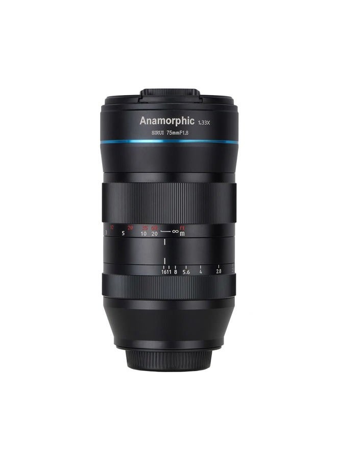 SIRUI 75mm Anamorphic Lens F1.8 1.33X APS-C (E Mount) - Image 1