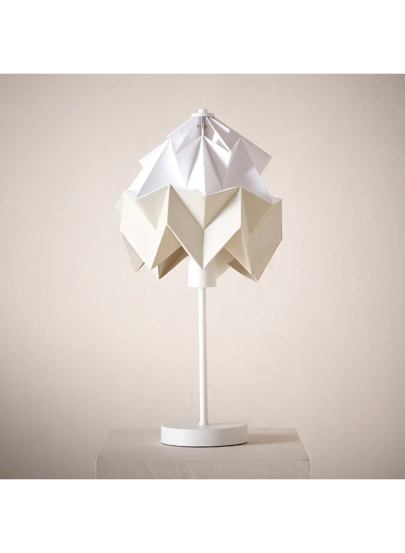 Home Box Tasha Paper Table Lamp with Metal Base and Shade 25 x 42 x 25 cm