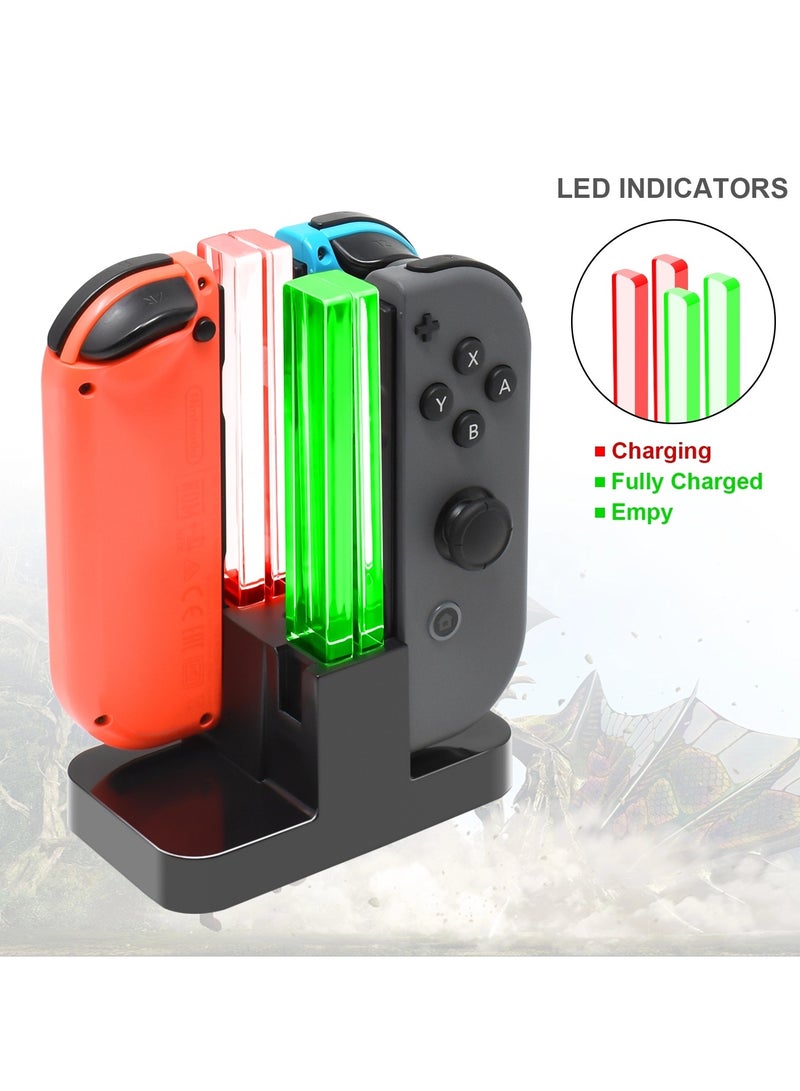 USB 4 Port Charging Station For Nintendo Switch Lite Console Charger Base - Image 4