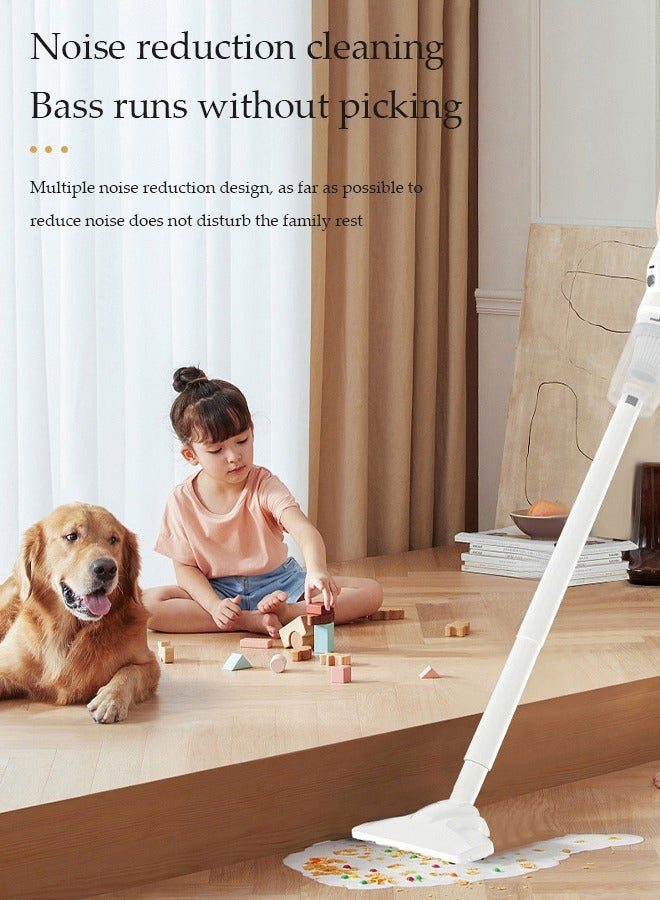 DUNISO مكنسة كهربائية لاسلكية، 15000Pa مكنسة لاسلكية قوية 3 في 1، خفيفة الوزن وصامتة للغاية لتنظيف الأرضيات الخشبية والسجاد والحيوانات الأليفة والسيارات - Image 5