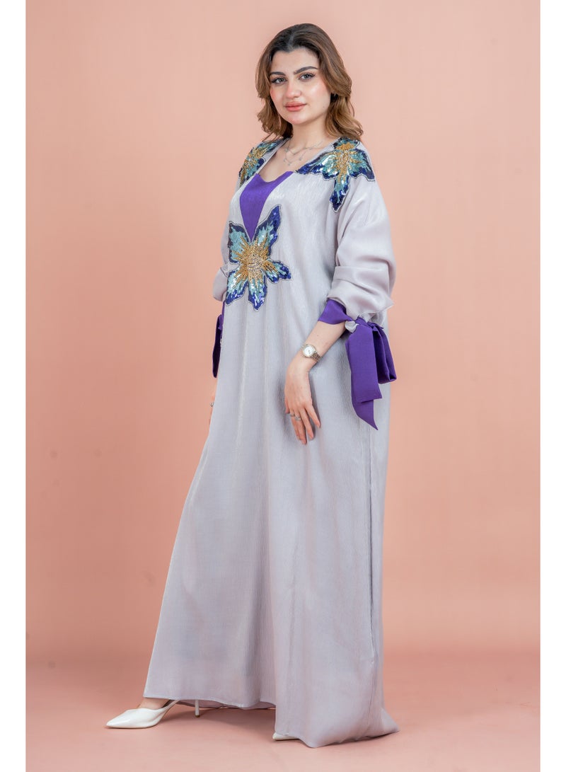 اكسا جلابية كريستال يدوية حديثة - Image 3