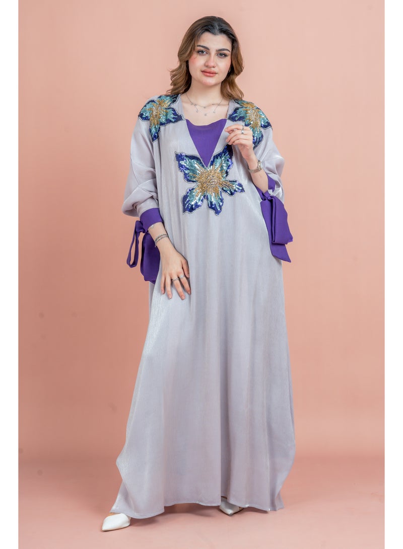 اكسا جلابية كريستال يدوية حديثة - Image 1