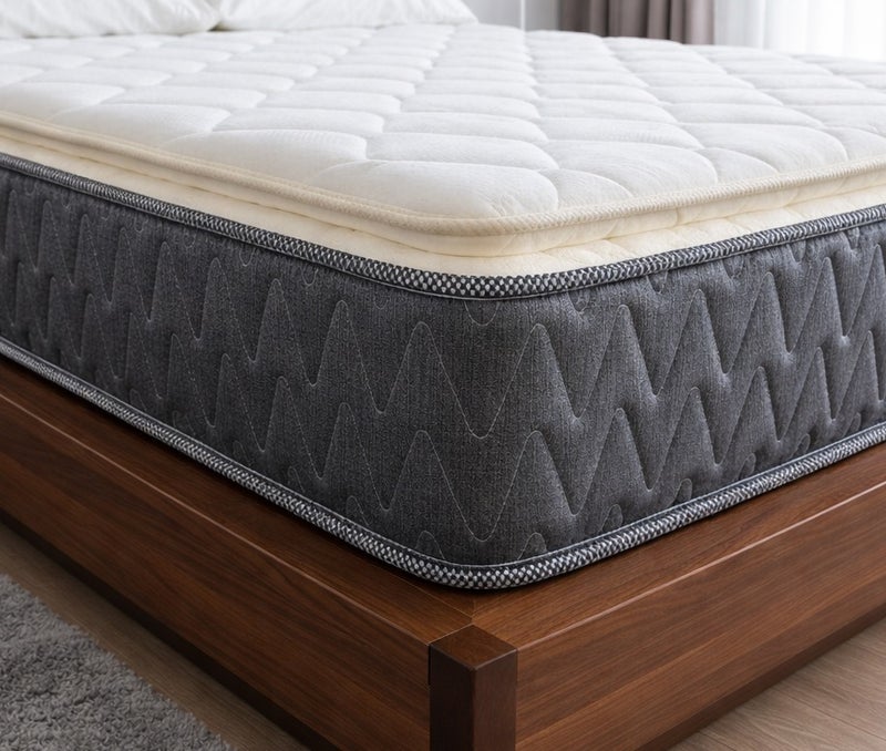 Rexal Home Cozy King Size Bonnell Spring Mattress with Pillow Top – 180 × 190 × 25 cm – Medium Firm Comfort - Image 4
