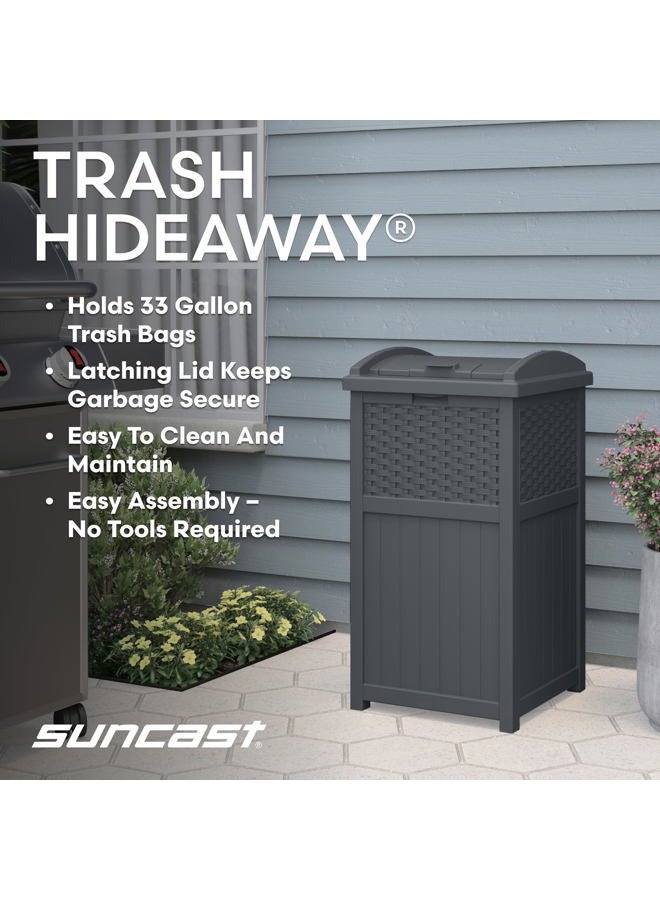 suncast 33 جالون ريزين أوتدور هايدأواي باتيو ترش كان، سايبرسبيس - Image 2