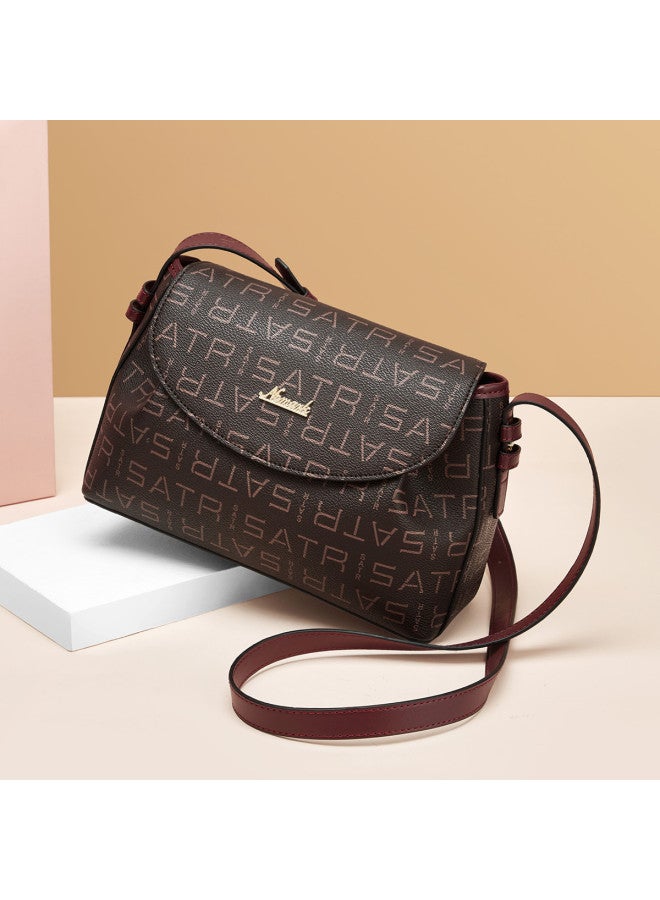 Retro Classic Print Casual Outing Thin Strap Women's Shoulder Bag Crossbody Bag For Women - Image 5