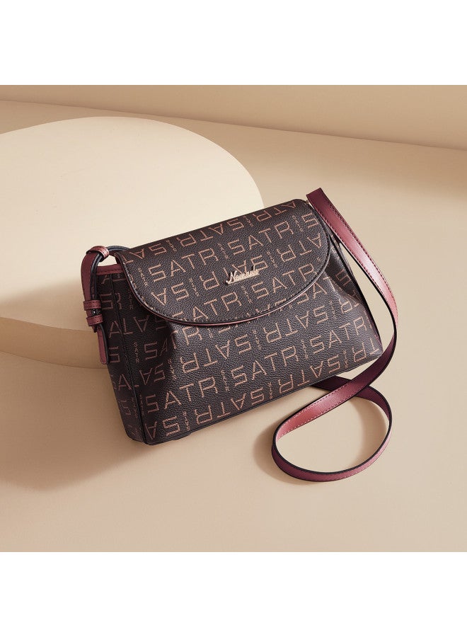 Retro Classic Print Casual Outing Thin Strap Women's Shoulder Bag Crossbody Bag For Women - Image 2