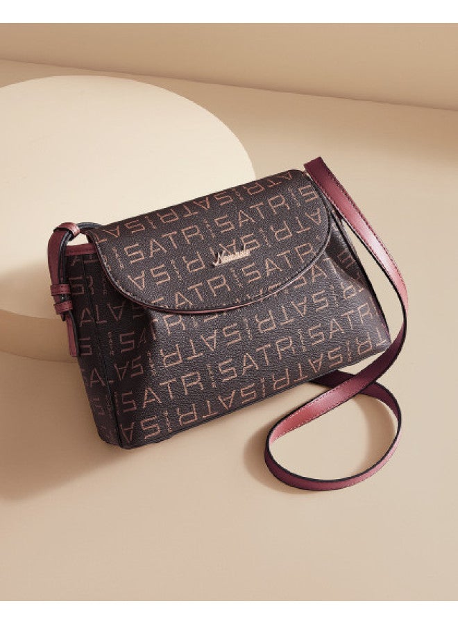 Retro Classic Print Casual Outing Thin Strap Women's Shoulder Bag Crossbody Bag For Women - Image 1