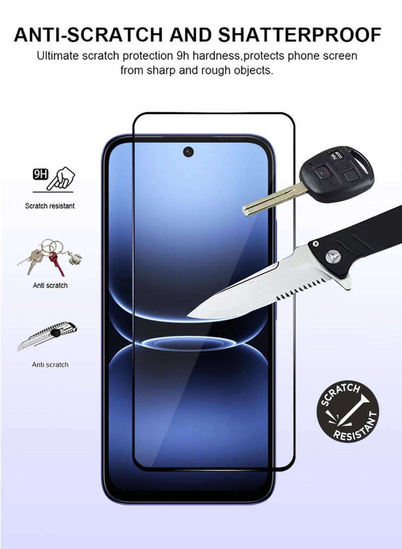 JOMILA Infinix Smart 20 Screen Protector 2 Pack - Premium Full Screen Tempered Glass For Infinix Smart 20 , High Transparency, Delicate Touch, Anti-Explosion, Smooth Arc Edges, Easy Installation - Image 2