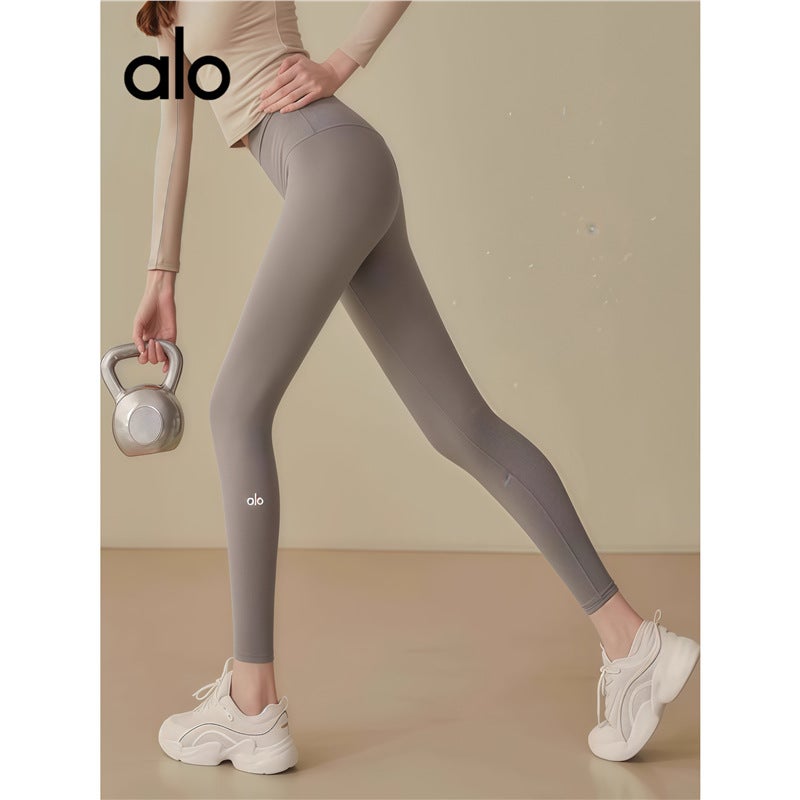 Alo Yoga High Waist Peach Butt Seamless Yoga Pants for Running and Fitness - Image 2