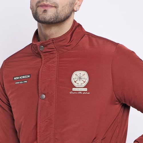 Duke Stardust Men Full Sleeve Jacket (SDZ3042_Rust_XL) - Image 5