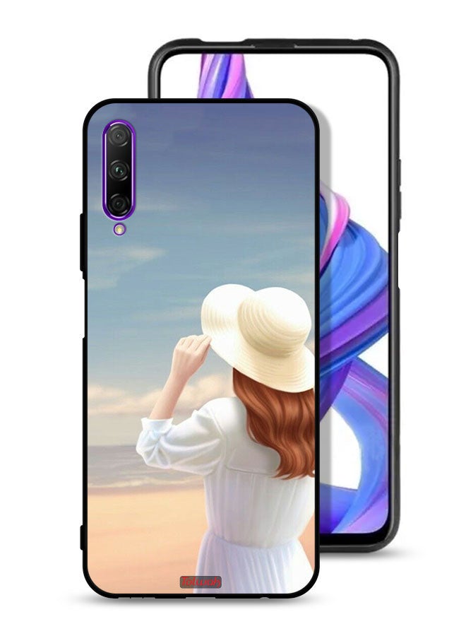 Tolwak Honor 9X Pro Protective Case Cover Hat Girl Standing - Image 1