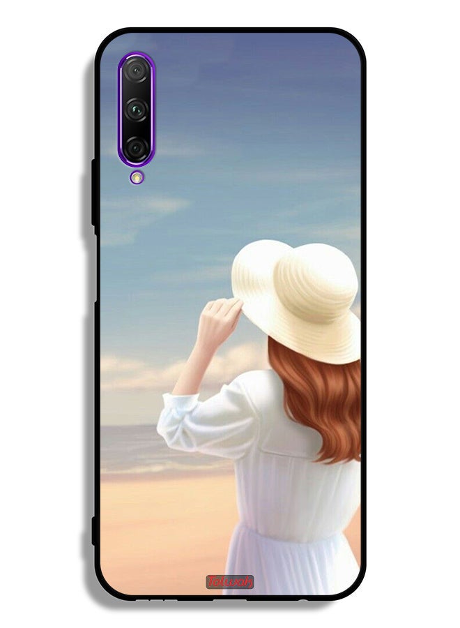 Tolwak Honor 9X Pro Protective Case Cover Hat Girl Standing - Image 2