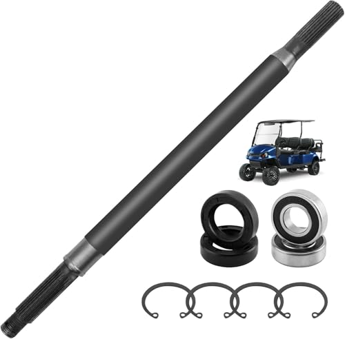 Misakomo EZGO Rear Axle Shaft Bearing Kit Fit for TXT Medalist 19942013 Golf Cart Passenger Side Right Replace 20377G12 16 34 Splined Axle Shaft with Seal - Image 1