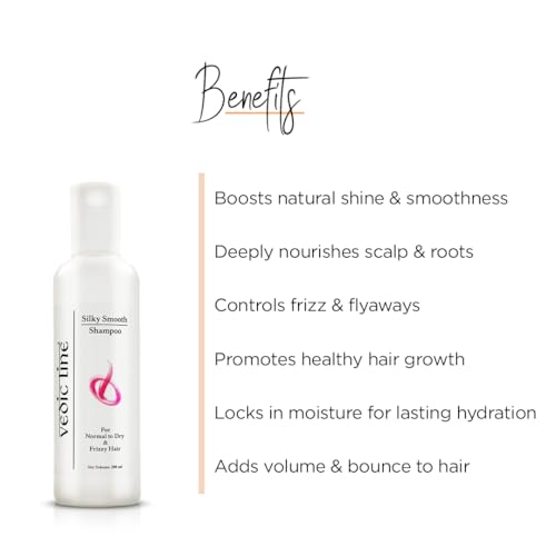 Vedic Line Vedicline Silky Smooth Shampoo, For Damaged & Frizzy Hair with Honey and Hibiscus Extract for Soft, Smooth Hair, 200ml - Image 2