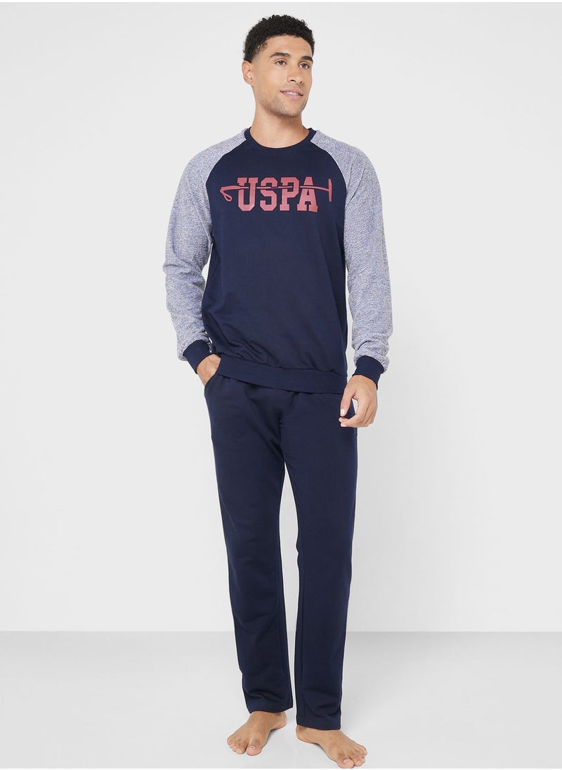 U.S. Polo Assn. - Crew Neck T-Shirt Pyjama Set - Image 1