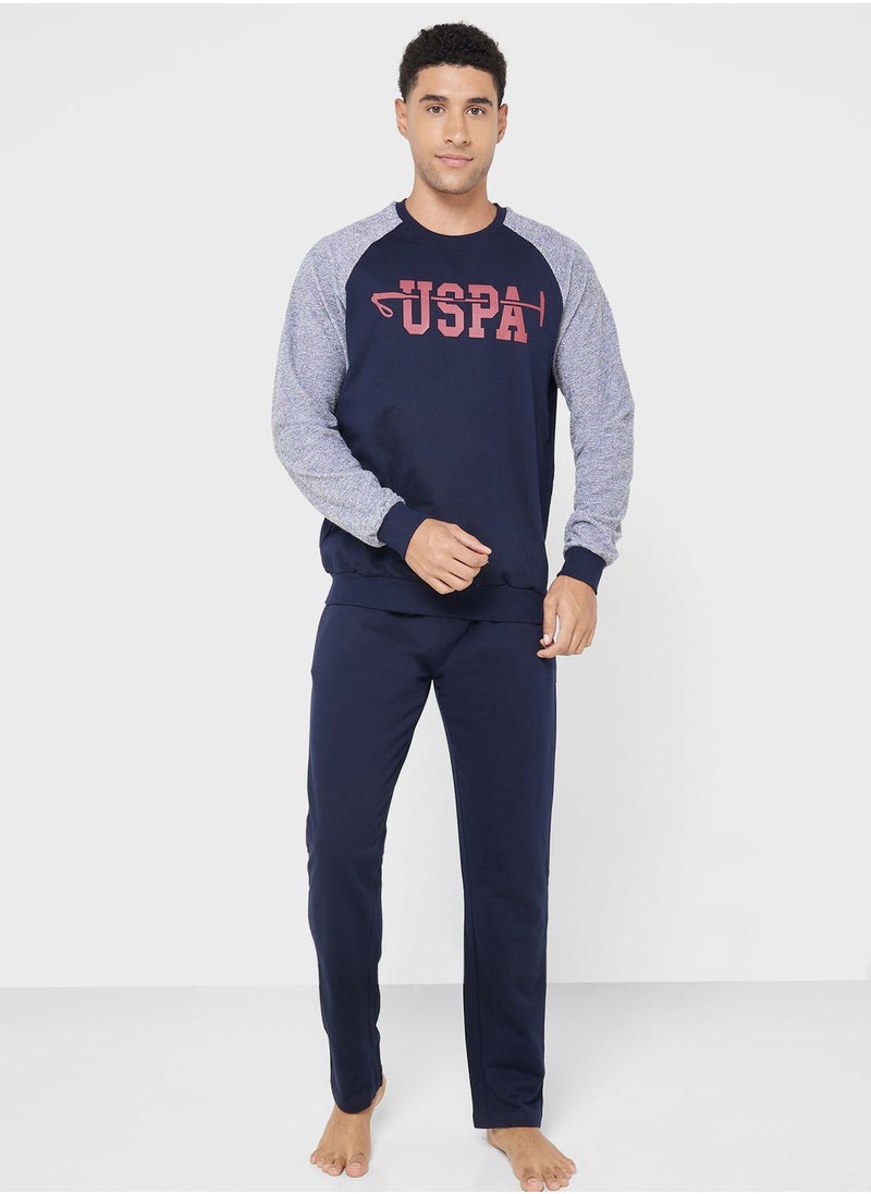U.S. Polo Assn. - Crew Neck T-Shirt Pyjama Set - Image 1