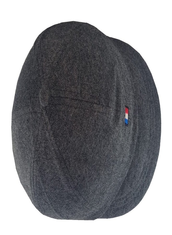 ATABZ Dark Grey Flat Golf Sports Stylish Short Captain Cotton Bucket Hats Caps For Men And Women Fancy Branded Cycling Topi Plain Head Wear, Free Size - Image 3
