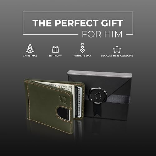 Kingly Cash Pocket Slim Wallet for Men - RFID Blocking Leather Card Holder - Minimalist Men’s Wallet for Front Pockets - Holds 1-15 Cards & Cash - Durable Italian Leather Wallets - Image 5