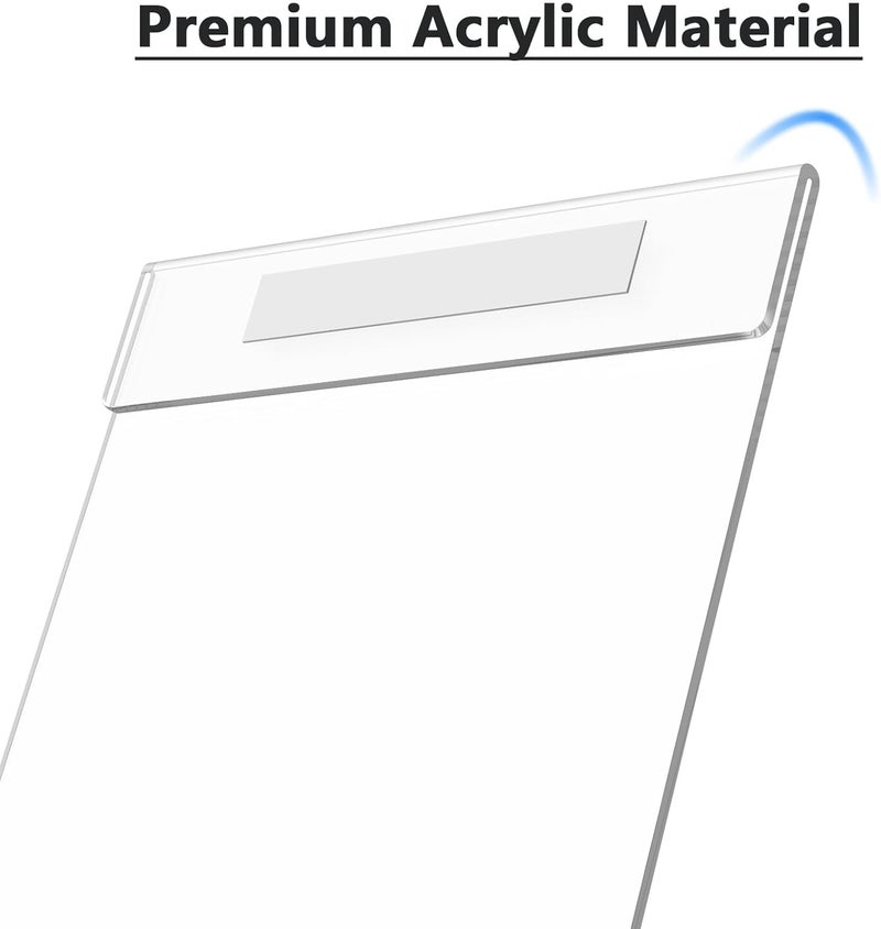 TPGP MaxGear Acrylic Sign Holder 8.5 x 11 Wall Mount - 3 Pack Clear Plastic Frames - Image 4