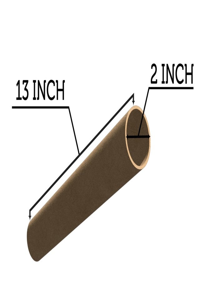 WallDesign Durable Cardboard Roll Tube with 3mm Thick & End Caps (2 inch hole x 13 inch long) – Ideal for Art, Maps, Posters, Documents – Eco-friendly Packing & Courier of Rolled Materials (6 Tubes) - Image 2