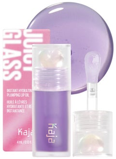 KAJA Juicy Glass Lip Oil Hydrating Feel Plumped And Lightweight With Vitamin Tree Fruit Oil For Glass Skin Look 04 Grape Glowtini Vegan Crueltyfree  - Image 1