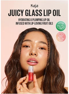 KAJA Juicy Glass Lip Oil Hydrating Feel Plumped And Lightweight With Vitamin Tree Fruit Oil For Glass Skin Look 04 Grape Glowtini Vegan Crueltyfree  - Image 2