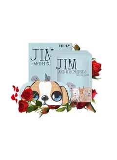 VILILY 10 Piece Jim And His Friends Daylily Steam Eye Mask Rose  - Image 1