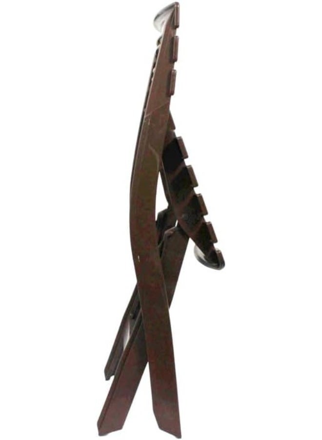 Kovar Foldable Plastic Chair – Lightweight And Sturdy Design For Indoor And Outdoor Use 50x40x80CM Brown - Image 4